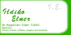 ildiko elmer business card